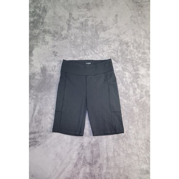 J.crew Sz S AY275 Bike Shorts pocket Celular Black Wmns Hiking Gym Ca16 - Picture 2 of 7
